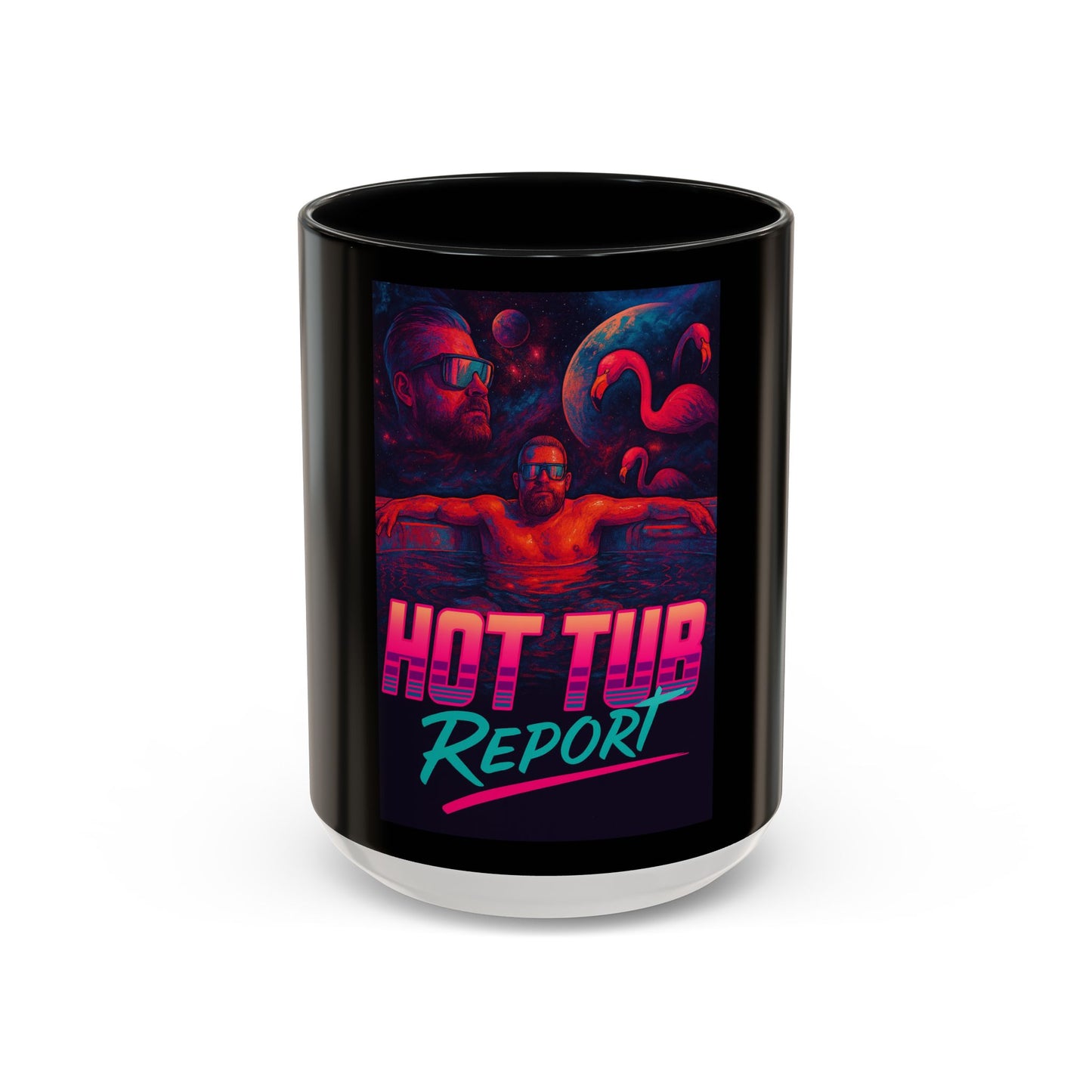 Hot Tub Report Coffee Mug — Retro Neon 11/15oz Accent Mug