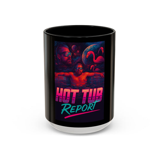 Hot Tub Report Coffee Mug — Retro Neon 11/15oz Accent Mug