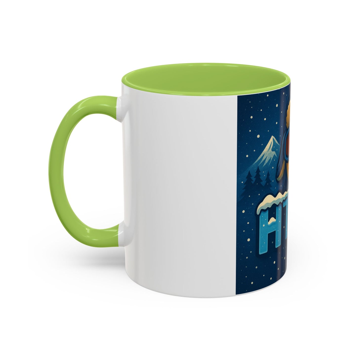 Ski Patrol Lightning Accent Coffee Mug — Winter Skier Graphic 11/15oz