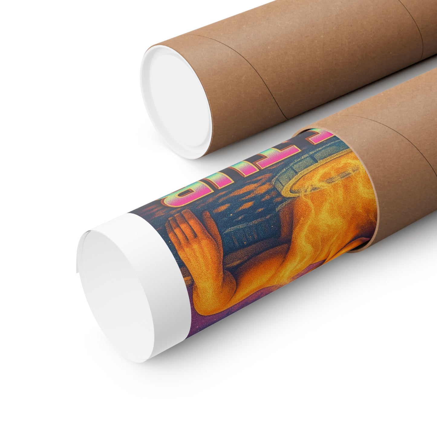 Hot Tub Fever Retro Poster — Matte Vertical Wall Art