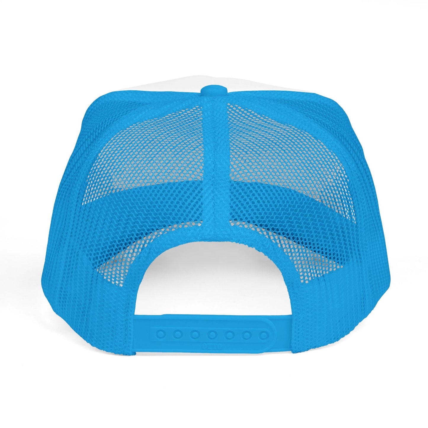 HTR Colorblock Trucker Cap — Retro Lightning Logo Mesh Hat