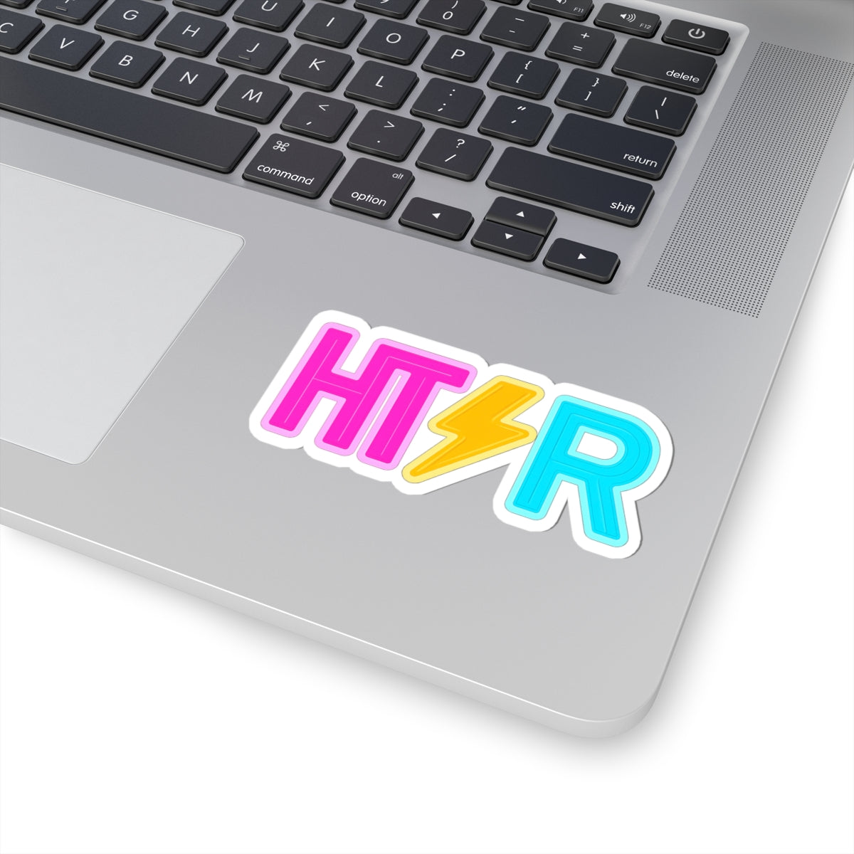 HTR Neon Sticker — Colorful Kiss-Cut Laptop Decal