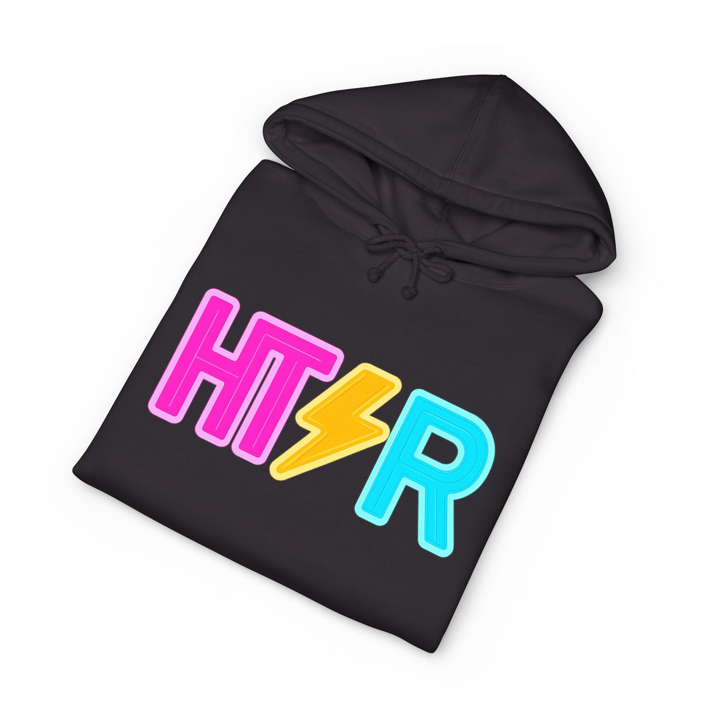 HTR Colorblock Hoodie — Bold Neon Lightning Sweatshirt