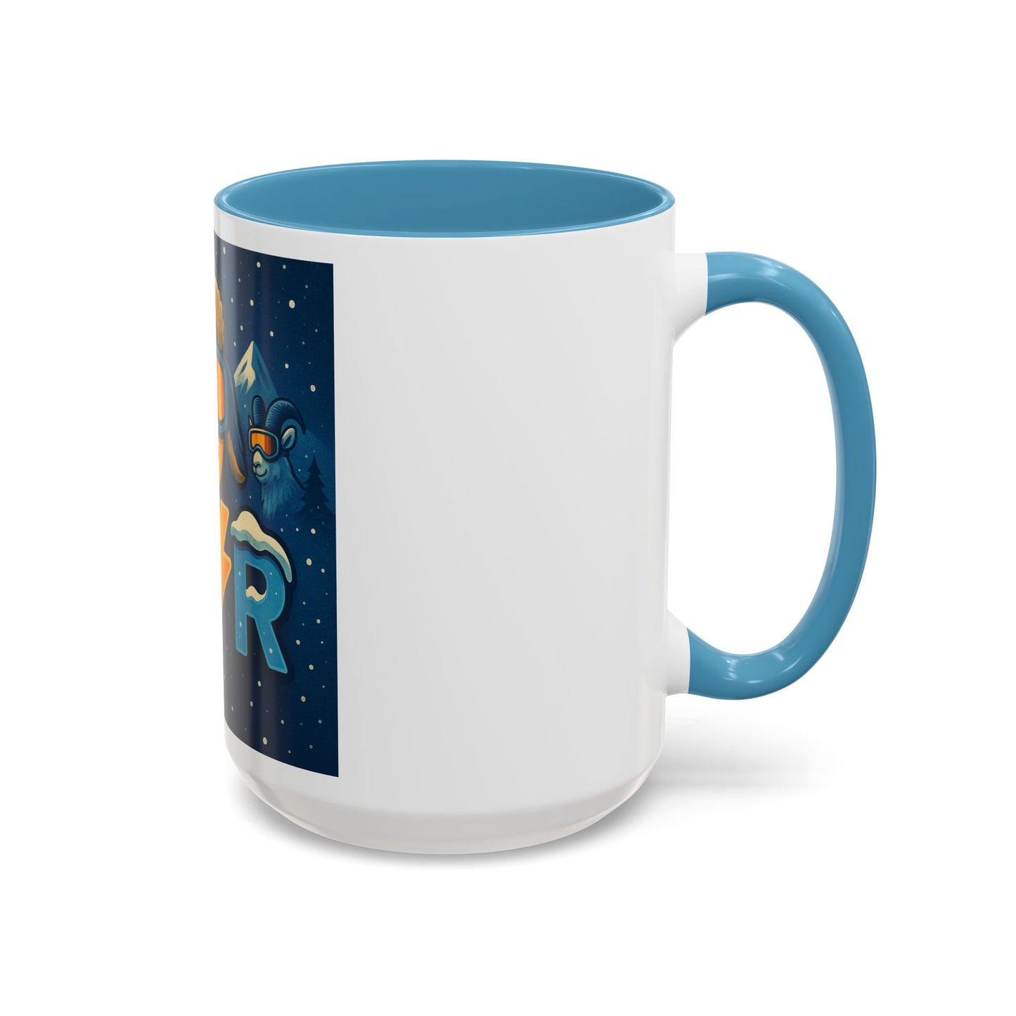 Ski Patrol Lightning Accent Coffee Mug — Winter Skier Graphic 11/15oz