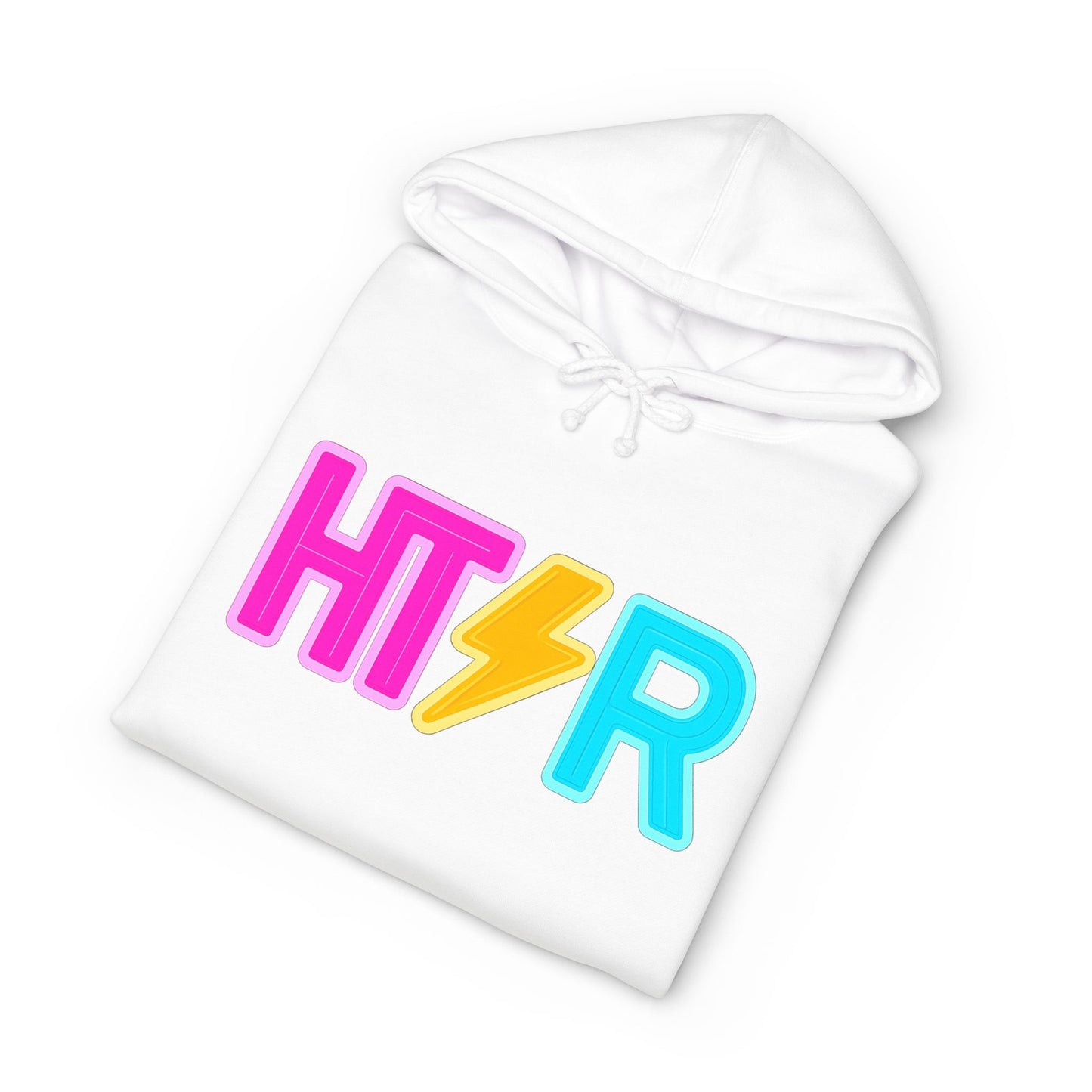 HTR Colorblock Hoodie — Bold Neon Lightning Sweatshirt