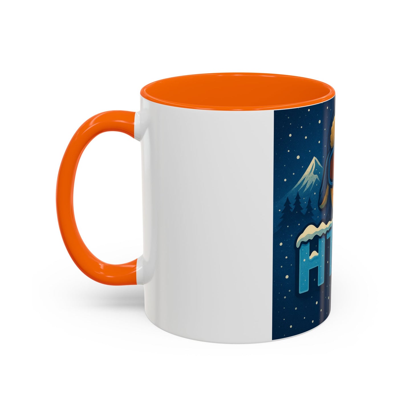 Ski Patrol Lightning Accent Coffee Mug — Winter Skier Graphic 11/15oz