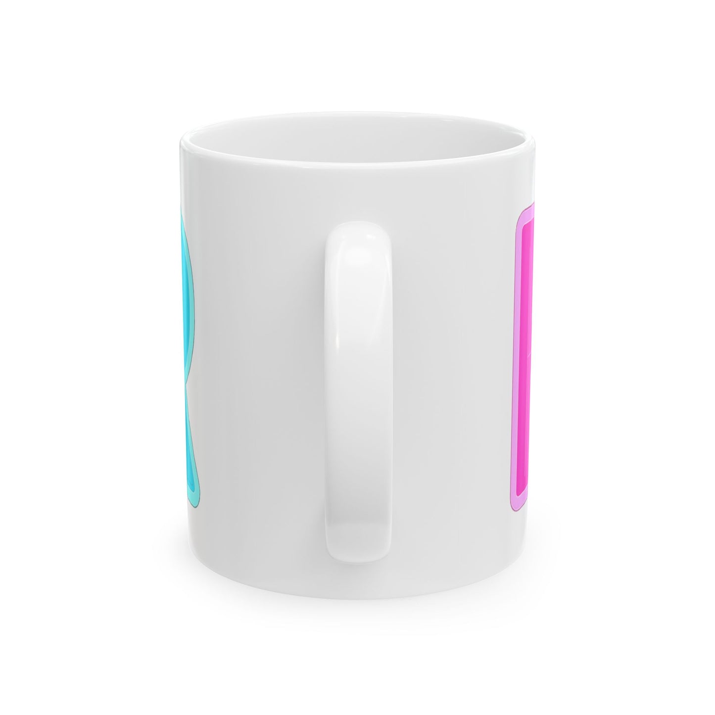 Retro Neon ‘Lit’ Ceramic Mug — Colorful Lightning Coffee Cup (11oz, 15oz)
