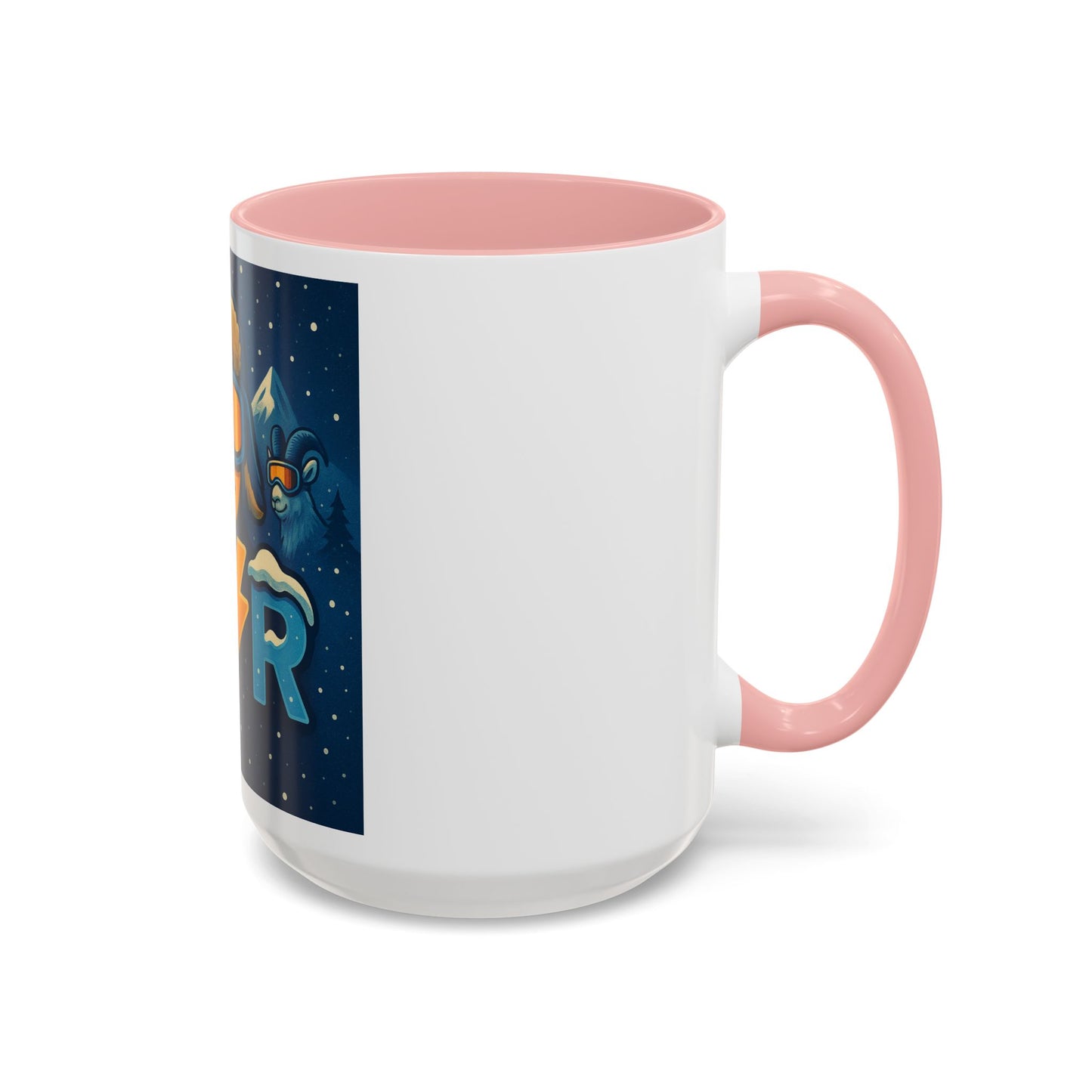 Ski Patrol Lightning Accent Coffee Mug — Winter Skier Graphic 11/15oz