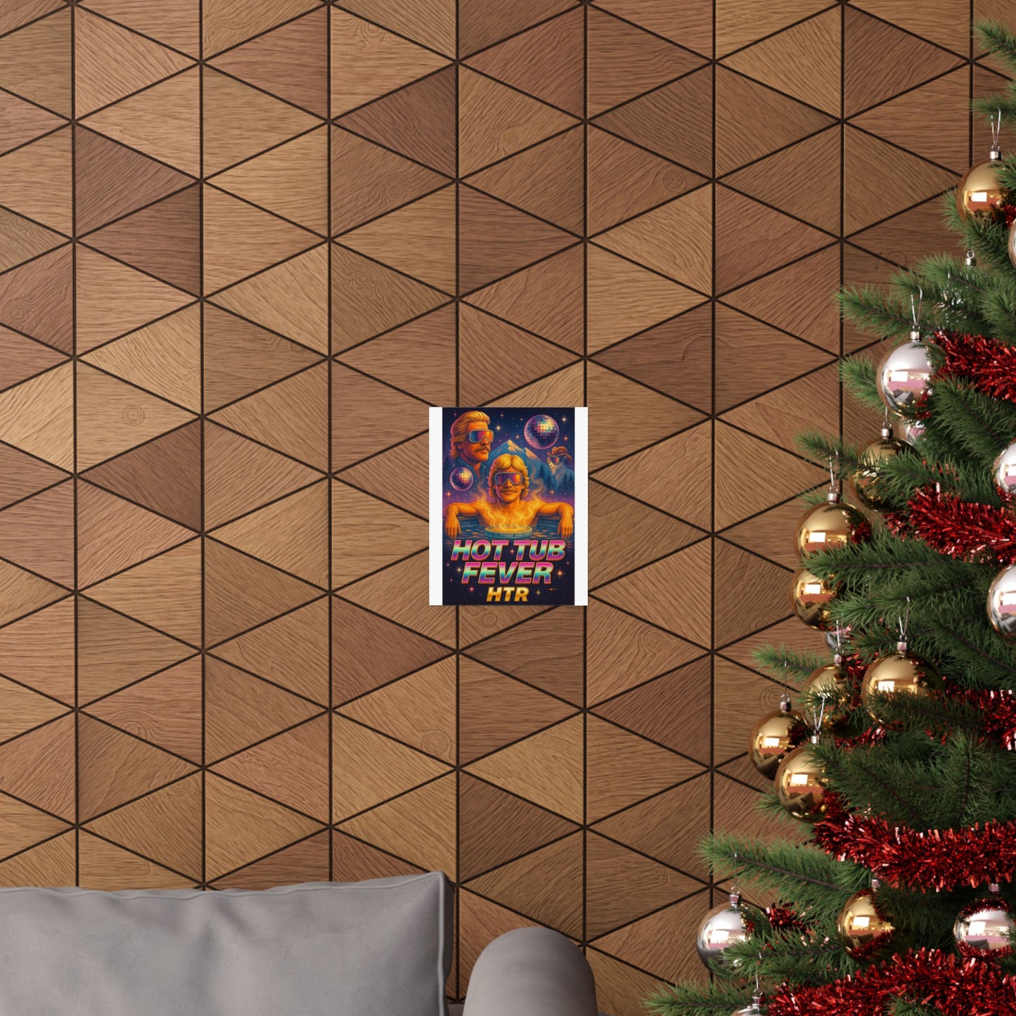 Hot Tub Fever Retro Poster — Matte Vertical Wall Art