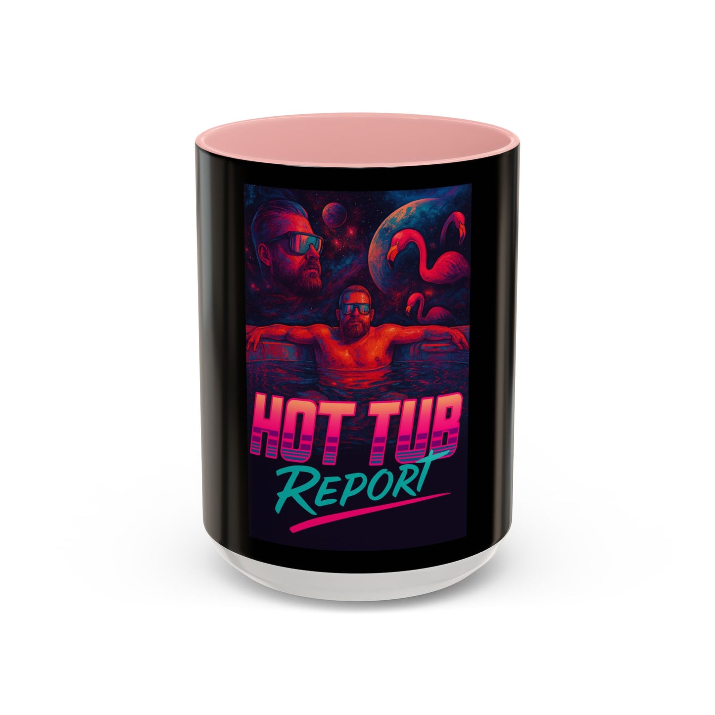 Hot Tub Report Coffee Mug — Retro Neon 11/15oz Accent Mug