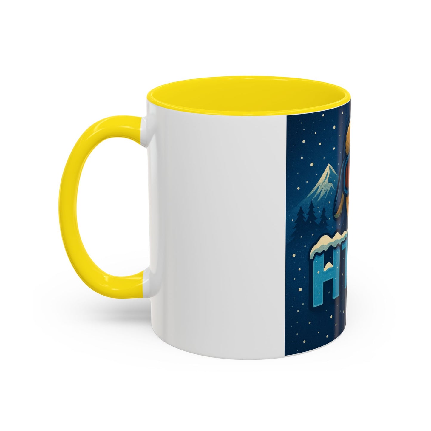 Ski Patrol Lightning Accent Coffee Mug — Winter Skier Graphic 11/15oz