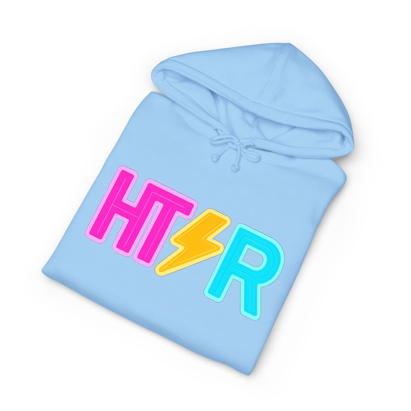 HTR Colorblock Hoodie — Bold Neon Lightning Sweatshirt
