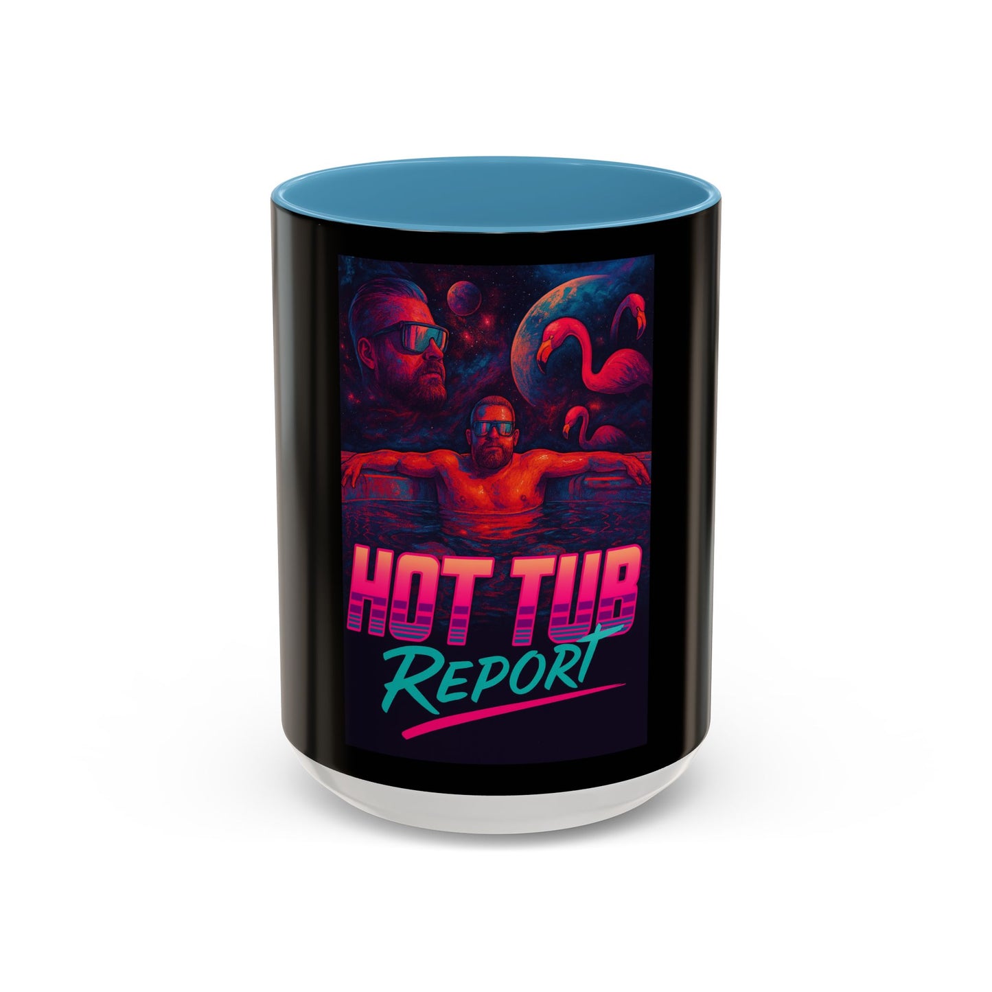 Hot Tub Report Coffee Mug — Retro Neon 11/15oz Accent Mug